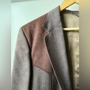 CIRCLE S Western Blazer‎ Rodeo Cowboy Brown Festival Vintage Rockabilly 44R